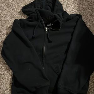 Hollister Black Zip Up Hoodie